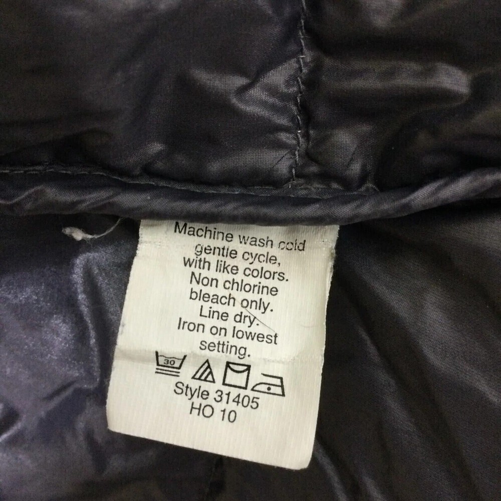 J. Crew Nylon Down Puffer Full Zip Hooded  Bomber Jacket Blue Size Small - Picture 11 of 15